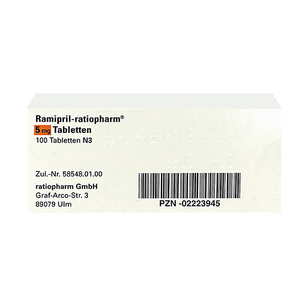 Ramipril-ratiopharm 5 mg